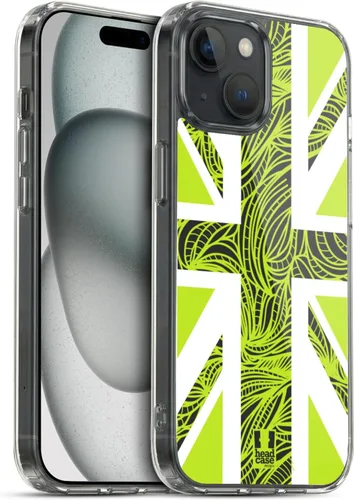 Vista 332 de Head Case Designs Blue Gingham Union Jack Collection - Funda de gel suave compatible con Apple iPhone 7 Plus/iPhone 8 Plus