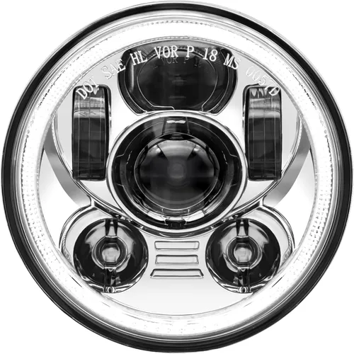 Vista 8 de Faro LED de 5-3/4 de 5.75 pulgadas compatible con Harley Davidson Dyna Sportster Iron 883 1200 Low Rider XLH883 Super Glide Softail Custom XLH1200