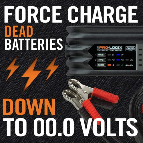 Vista 3 de Clore Automotive PL2140, 4-Amp Fully-Automatic Smart Charger, 6V and 12V Battery Charger, Battery Maintainer, and Battery Desulfator with