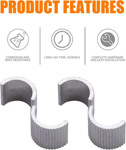 Vista 5 de Cuñas de manillar de 7/8 pulgadas a 1 pulgada de manillar de motocicleta, espaciador de conversión con soportes para manillar, elevadores