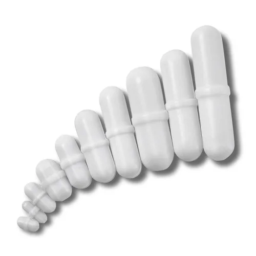 10pcs PTFE agitador magnético mezclador agitador barra spinbar color blanco