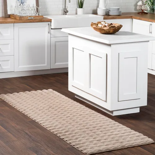 Vista 23 de nuLOOM Jeni Off White Checkered Washable Area Rug, 8' x 10