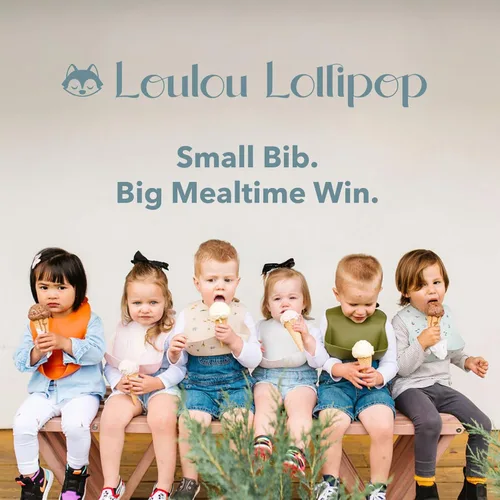 Vista 7 de Loulou Lollipop Babero de alimentación de silicona suave e impermeable para bebés y niños pequeños