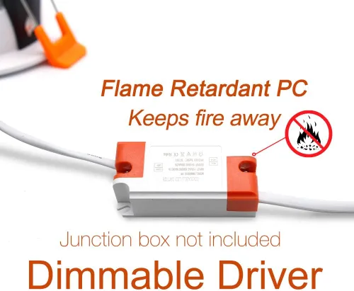 Vista 3 de Iluminación empotrable LED regulable de 2.5 pulgadas, lámpara descendente de 5 W, blanco cálido de 3000 K, CRI 80 con controlador LED, como lámpara