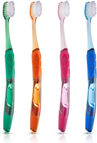Vista 8 de GUM Technique Deep Clean Cepillo de dientes - Compacto suave - Cepillos de dientes suaves para adultos con encías sensibles - Cerdas extra finas, 1