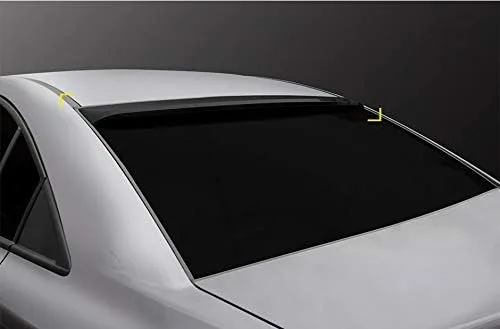 Alerón de techo de viseras de ventana trasera ABS negro ahumado para Chevrolet Cruze Sedan 2011-2015