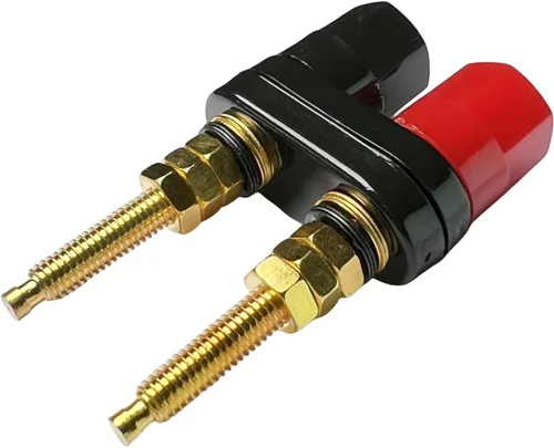 Vista 5 de CESS Terminal de poste de unión doble - Amplificador/altavoz/conector de cable de alimentación - Enchufe Banana Jack - Longitud 2.3 pulgadas