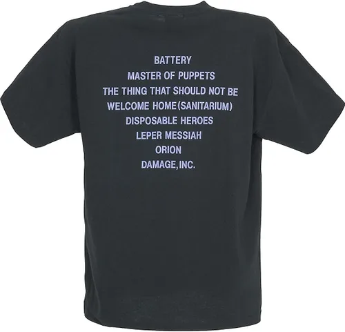 Vista 2 de Metallica Camiseta Master of Puppets para hombre, Negro