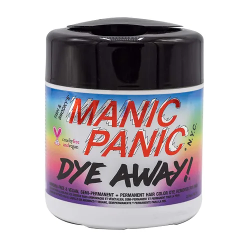 MANIC PANIC Dye Away - Toallitas removedoras de tinte para el cabello, sin amoníaco, para adultos, elimina el color semipermanente y permanente de