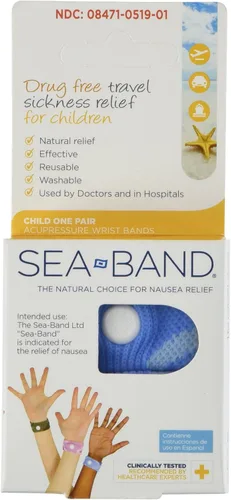Sea Band - Child Wrist Band - One Pair *** Color Varies ***