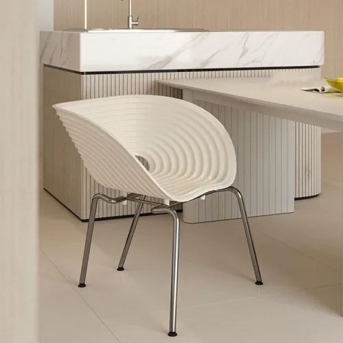 Vista 4 de Sillas de comedor, Respaldo Shell Sillas de comedor Cocina y Dormitorio Accent Seating,Sillas para comedor