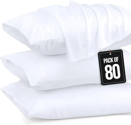 Vista 9 de Utopia Bedding - Juego de 4 fundas de almohada tamaño estándar, con cierre de sobre, tela de microfibra cepillada suave, resistentes al encogimiento