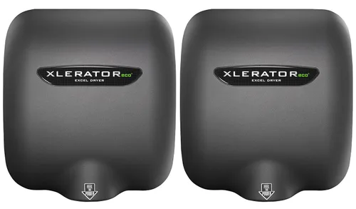 XLERATOReco XL-GR-ECO 1.1N Secador de manos comercial de alta velocidad, secadora Excel, cubierta texturizada de grafito, sensor automático, montaje