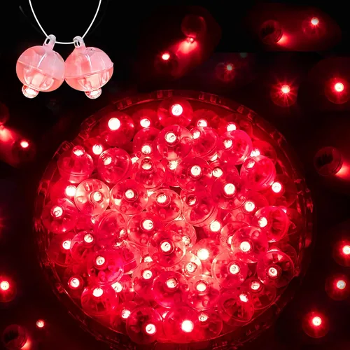 Vista 24 de 24 mini luces LED, globos de luz LED para linternas de papel, huevos de Pascua, fiesta de cumpleaños, boda, Halloween, decoración de Navidad, duran