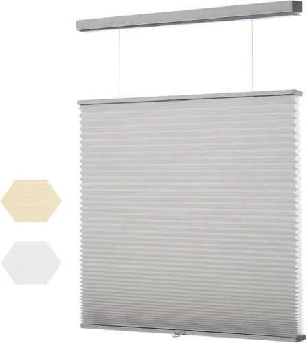 Vista 12 de MYshade Persianas celulares opacas sin cordones de 1.5 pulgadas de alto, plisadas, para ventanas, hogar, dormitorio, oficina, control de luz