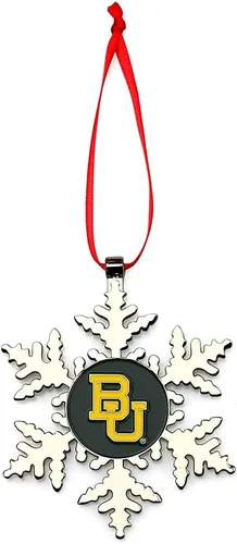 Vista 10 de Adorno navideño de copo de nieve de Alabama Crimson Tide