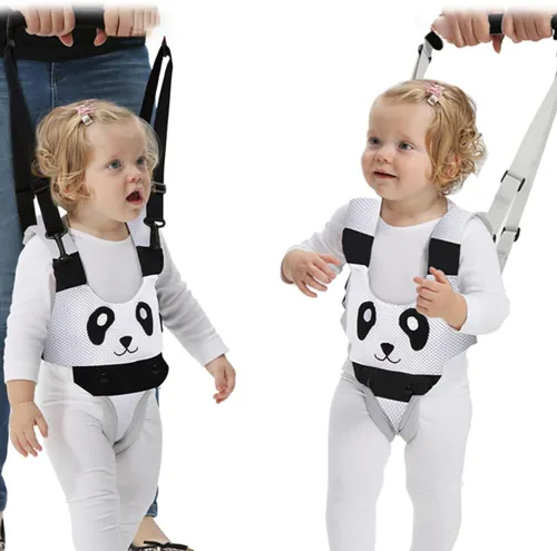 Vista 9 de Arnés para caminar para bebé, arnés de mano para niños pequeños, ayudante ajustable para caminar, cinturón para aprender a caminar