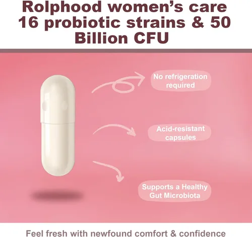 Vista 5 de Probiótico vaginal para mujeres pH equilibrar la salud, con prebióticos y mezcla de probióticos Lactobacillus, aumenta el sistema inmunológico