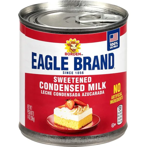 Vista 9 de Eagle Brand Leche condensada endulzada de 14 onzas, ideal para flan, cocinar, hornear, bebidas, postres, helados, sin ingredientes artificiales, sin