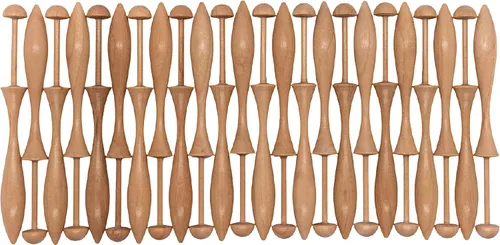 Vista 7 de Bobbin - Bobinas de encaje estilo danés de 12, 24, 50, bobinas para hacer encajes. 4.25 pulgadas de largo. Hecho de madera dura natural. Colección