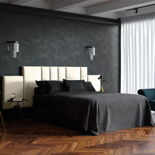 Vista 302 de Jaxx Panelist - Cabecero acolchado moderno, juego de 4 paneles para montar en la pared (cada uno de 11.25 x 38 pulgadas), tamaño King