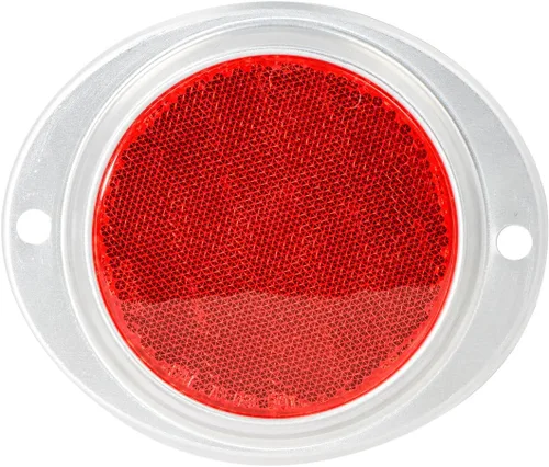 GG Grand General 80816 Reflector redondo rojo de 3 pulgadas con base de aluminio para camiones, remolques, remolques, caravanas y autobuses, 1
