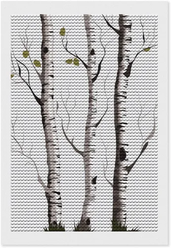 QMNVBDS Birch Tree Diamond Painting Diamond Art Kits for Adults Round Dirll Diamond Painting Kit Diamond Painting Kits for Adults Beginners Gem Art