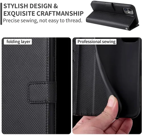 Vista 5 de Funda compatible con Redmi K40 Gaming 5G, tarjetero de piel sintética, compatible con Xiaomi Poco F3 GT 5G con cierre magnético, funda de protección