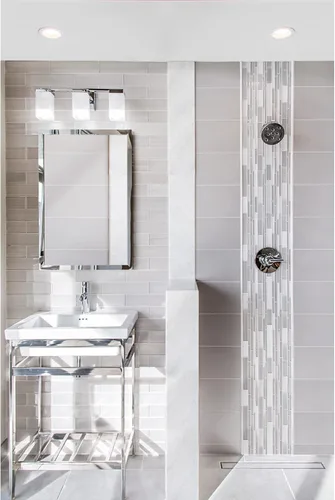 Vista 5 de Tamaño personalizado Tapa de ducha de mármol de Carrara blanco italiano para tablero Schluter Kerdi, sistema de bandeja de ducha Tile Redi
