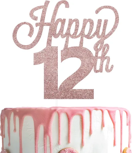 Vista 63 de LINGTEER - Decoración para pastel con texto "Happy Birthday 100", color negro