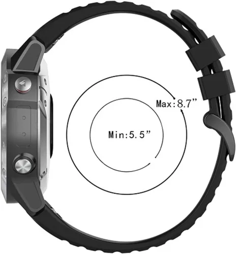 Vista 6 de Paquete de 3 correas compatibles con Garmin EPIX Gen2/Fenix 7/Fenix 6/Fenix 5/Approach S62/Quatix5/Forerunner935/COROS VERTIX/Instinct, repuesto