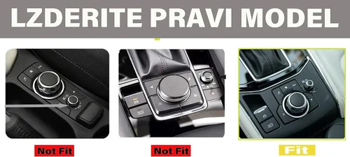 Vista 4 de Bling Media Control - Pomo de volumen brillante para Mazda 3 (2017-2018) Mazda 6 (2016-2021) Mazda CX-3 (2019-2021) Mazda CX-5 (2016-2021) Mazda