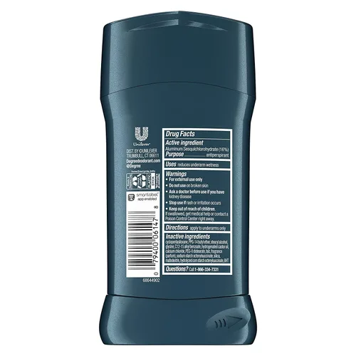 Vista 5 de Degree Men Adventure Advanced Protection - Desodorante antitranspirante en barra, 2.7 onzas (paquete de 11)