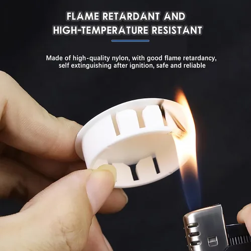 Vista 5 de Tapones de Agujeros de Plástico de 0.19 pulgadas/5 mm Blancos, Cubierta de Agujero de Tornillo Tipo Empotrado, Tapones de Panel con Encaje