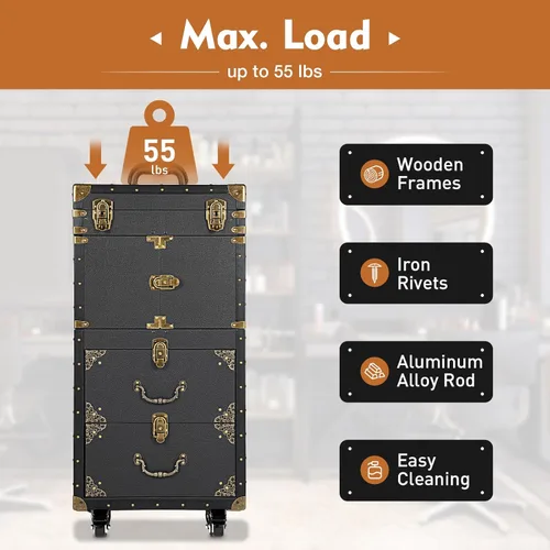 Vista 3 de Caja de herramientas con cierre para salón de belleza, caja de tren de maquillaje, maleta con soporte para secador de pelo, caja de herramientas