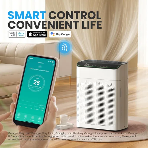 Vista 4 de Air Purifiers for Home Large Room Smart WiFi Alexa