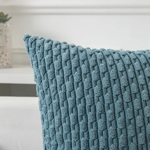 Vista 209 de Kevin Textile - Juego de 2 fundas de almohada decorativas de pana suave, estilo bohemio, a rayas, decoración del hogar para sofá, cama, sofá y sala