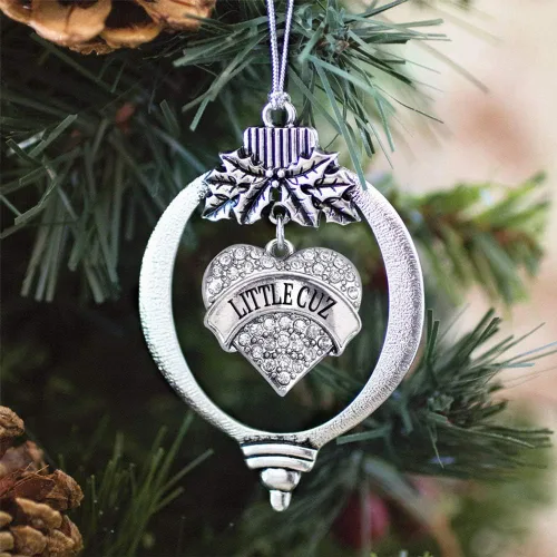 Vista 25 de Inspired Silver - Adorno con dije de hermana gemela - Adornos navideños de plata con circonitas cúbicas