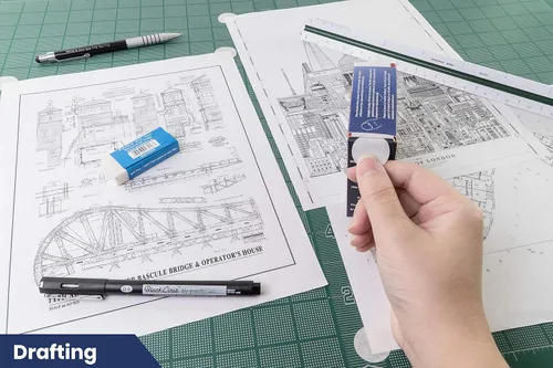 Vista 7 de Pacific Arc Puntos de dibujo profesionales en blanco 7/8 ", rollo de 500 puntos por caja