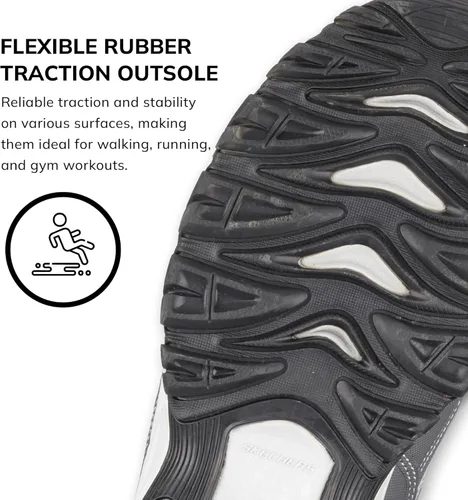 Vista 5 de Skechers Sport zapatos de agujetas con memory foam, modelo Fit Reprint, para hombre