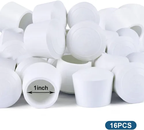 Vista 4 de Sopito Tapas para patas de silla, protectores de suelo de goma antideslizante de 1 pulgada para sofá, bar, taburete, muebles de jardín, paquete