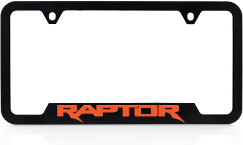 Vista 13 de Marco de Placa de Licencia de Metal Negro Ford Raptor