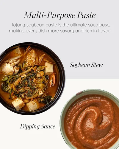 Vista 2 de Sempio Doenjang: Pasta de soja tradicional coreana con Tojang y chile rojo, base de sopa fermentada profundamente sabrosa premium para jigae