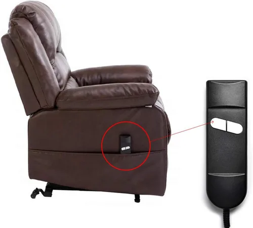 Vista 5 de Reemplazo remoto de silla elevadora, 5 pines, 2 botones, recto, control remoto reclinable eléctrico, repuesto para la mayoría de marcas de sillas