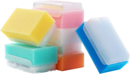 Cepillo sensorial reutilizable, cepillo quirúrgico, cepillo de uñas, depurador de baño para bebés. (6 piezas)