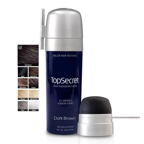 Vista 48 de Top Secret Recambios de fibras de construcción para engrosar el cabello, relleno de cabello natural e indetectable, para hombres y mujeres, rellena