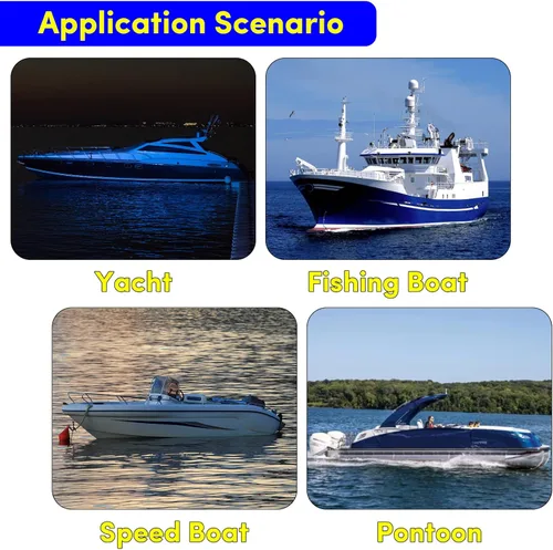 Vista 7 de Luz de navegación para barcos, luces de navegación marina, luces de arco de barco, luces de navegación LED para barcos, luces de barco arco y popa