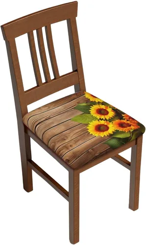 Vista 24 de Juego de 2 fundas de asiento extraíbles para silla de comedor, diseño de bandera americana, fundas elásticas para silla de oficina, cocina