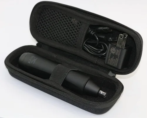 Vista 3 de Suw - Estuche rígido de viaje para recortadora de pelo de nariz y orejas Whacker - Herramienta de precisión sin dolor de 9,000 RPM