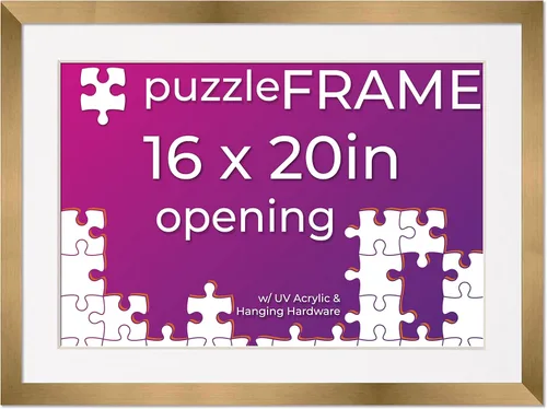 Vista 34 de Poster Palooza Kit de marco de rompecabezas de 11.25 x 38.25 pulgadas, el kit incluye hojas de pegamento para rompecabezas, marco de rompecabezas